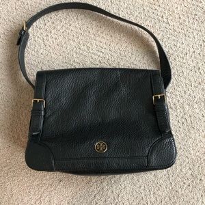 TORY BURCH :: Beautiful Black Leather Handbag
